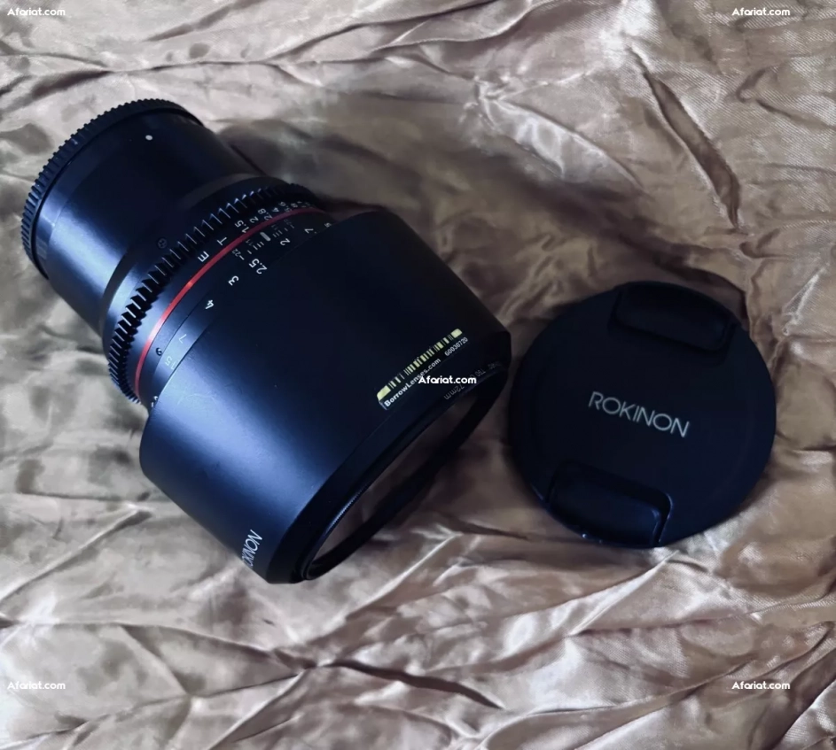 Objectif ROKINON 85MM T1.5ProImporté des USA