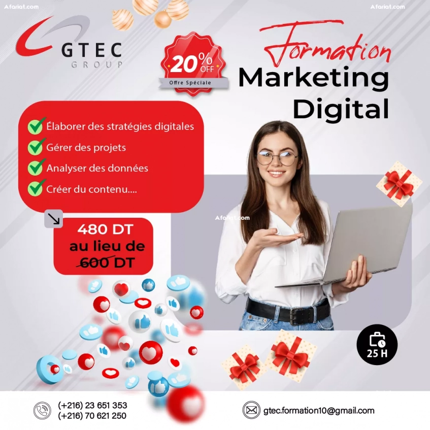 Formation professionnel  Marketing Digital