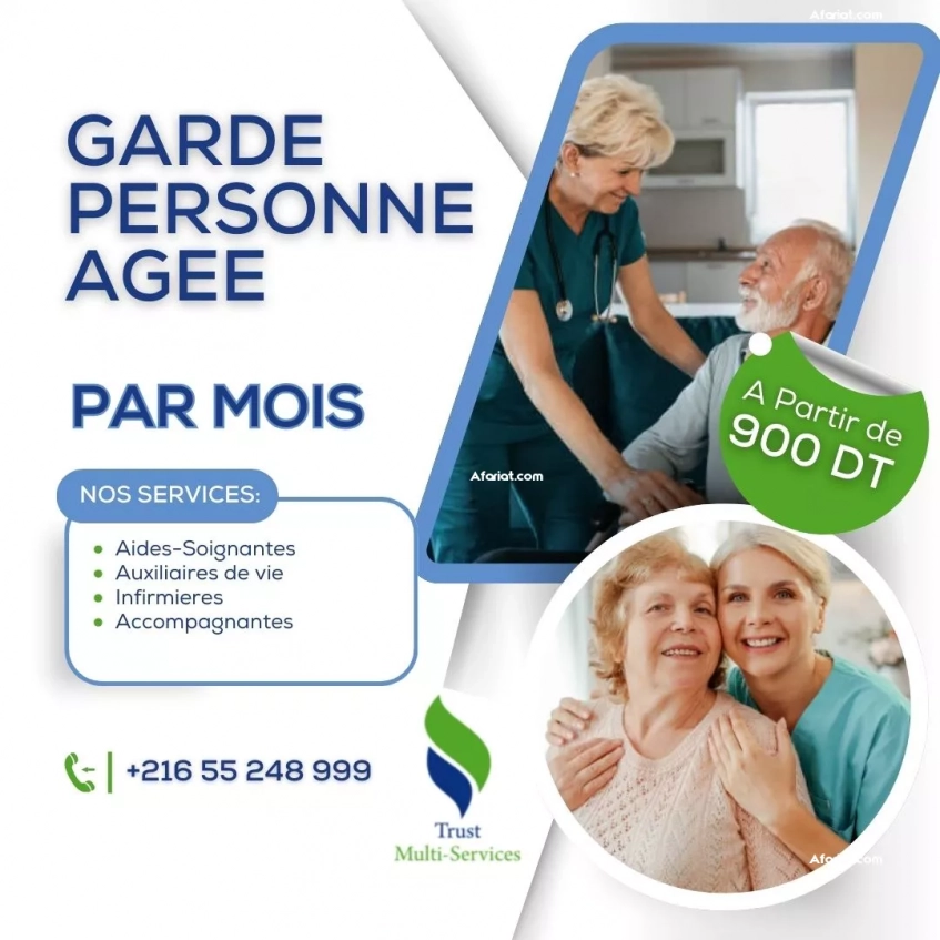 AIDE A DOMICILE POUR PERSONNES AGEES A DJERBA