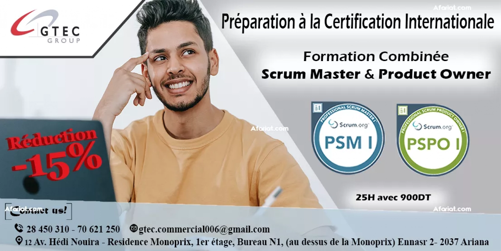 Formation Agile Scrum Master et Product Owner (PSM1+ PSPO1)