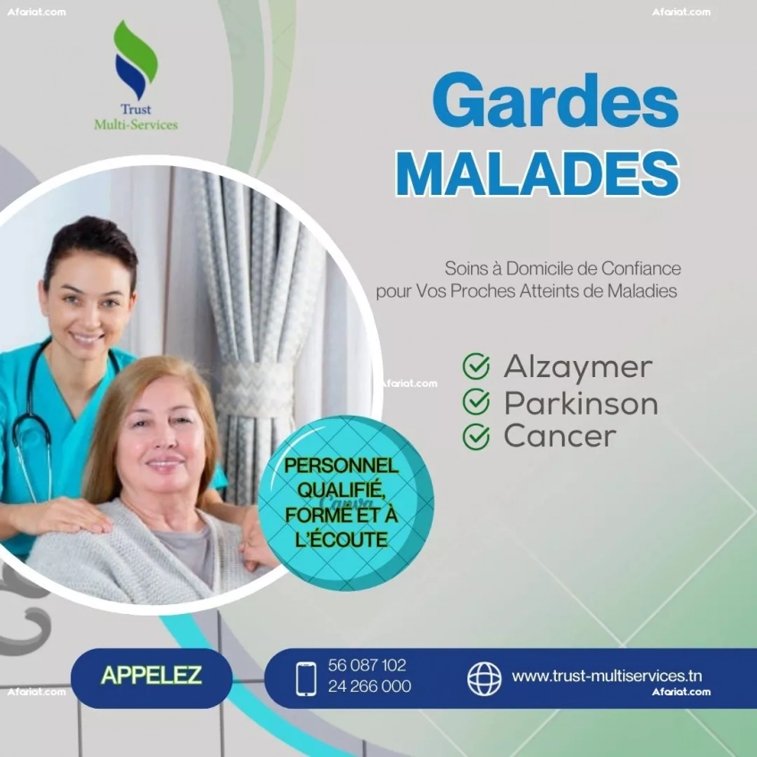 GARDE MALADE A DOMICILE A LA SOUKRA