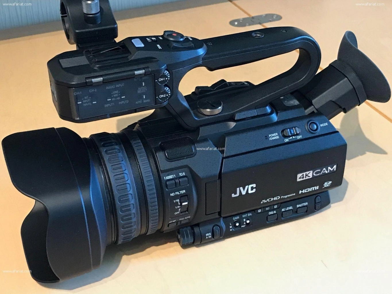 Caméscope professionnel JVC GYHM170E 4K Afariat Tayara