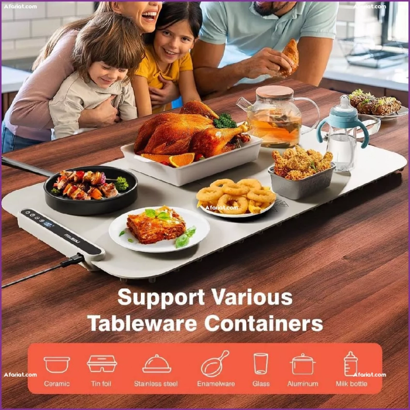 Tapis de Réchauffement Alimentaire Électrique