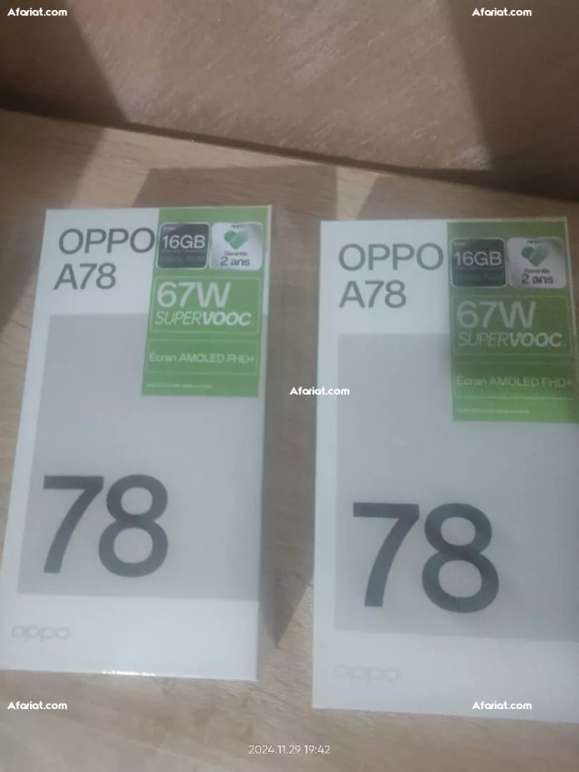 smartphones oppo a78 8/256 cachette enregistrée