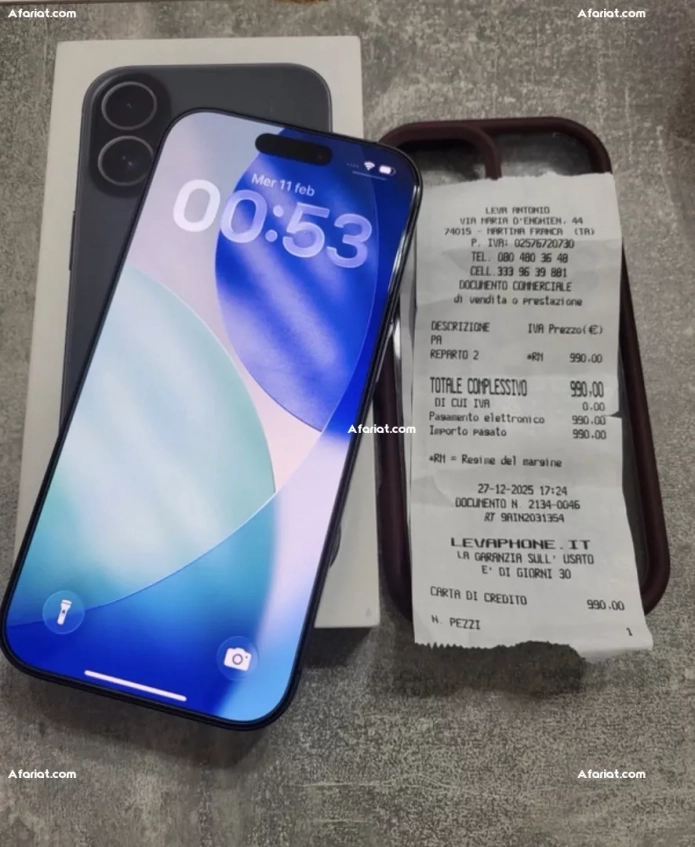 iPhone 17 état de batterie neuf