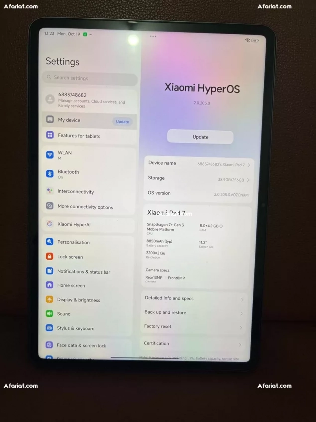 ipad xiaomi 7