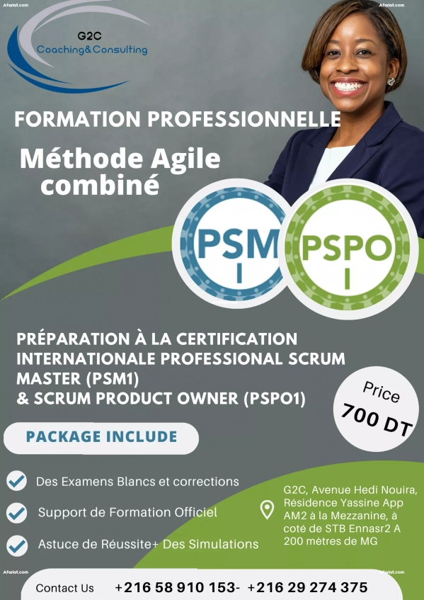Formation Méthode Agile combiné : Scrum Master & Product Owner