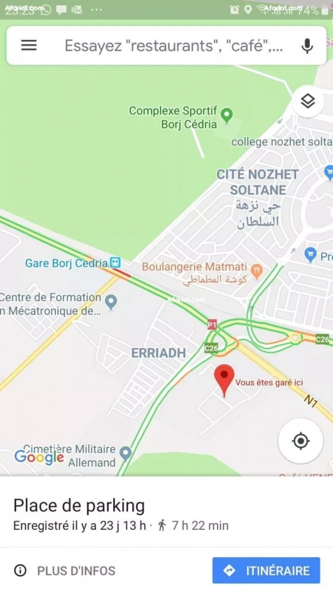 Terrain pour promoteur à Borj Cédria (R+7)