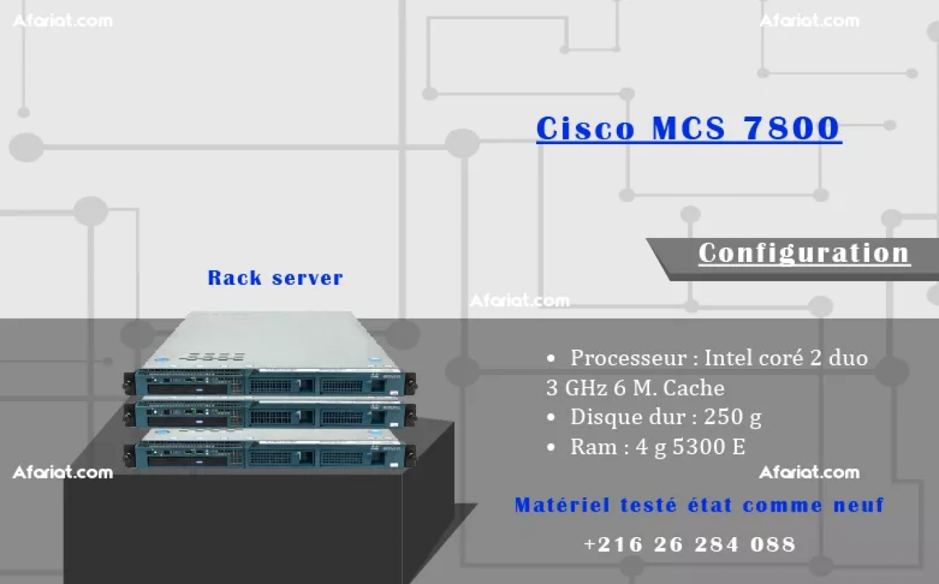 Liquidation de 4 serveurs Cisco 1 U