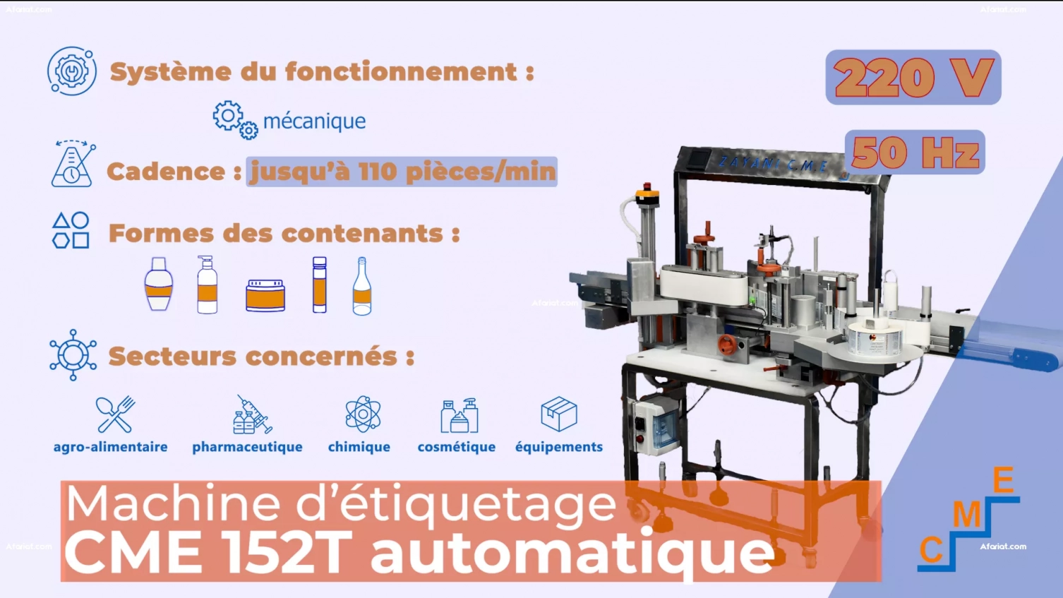 Etiqueteuse Automatique C.M.E 152T