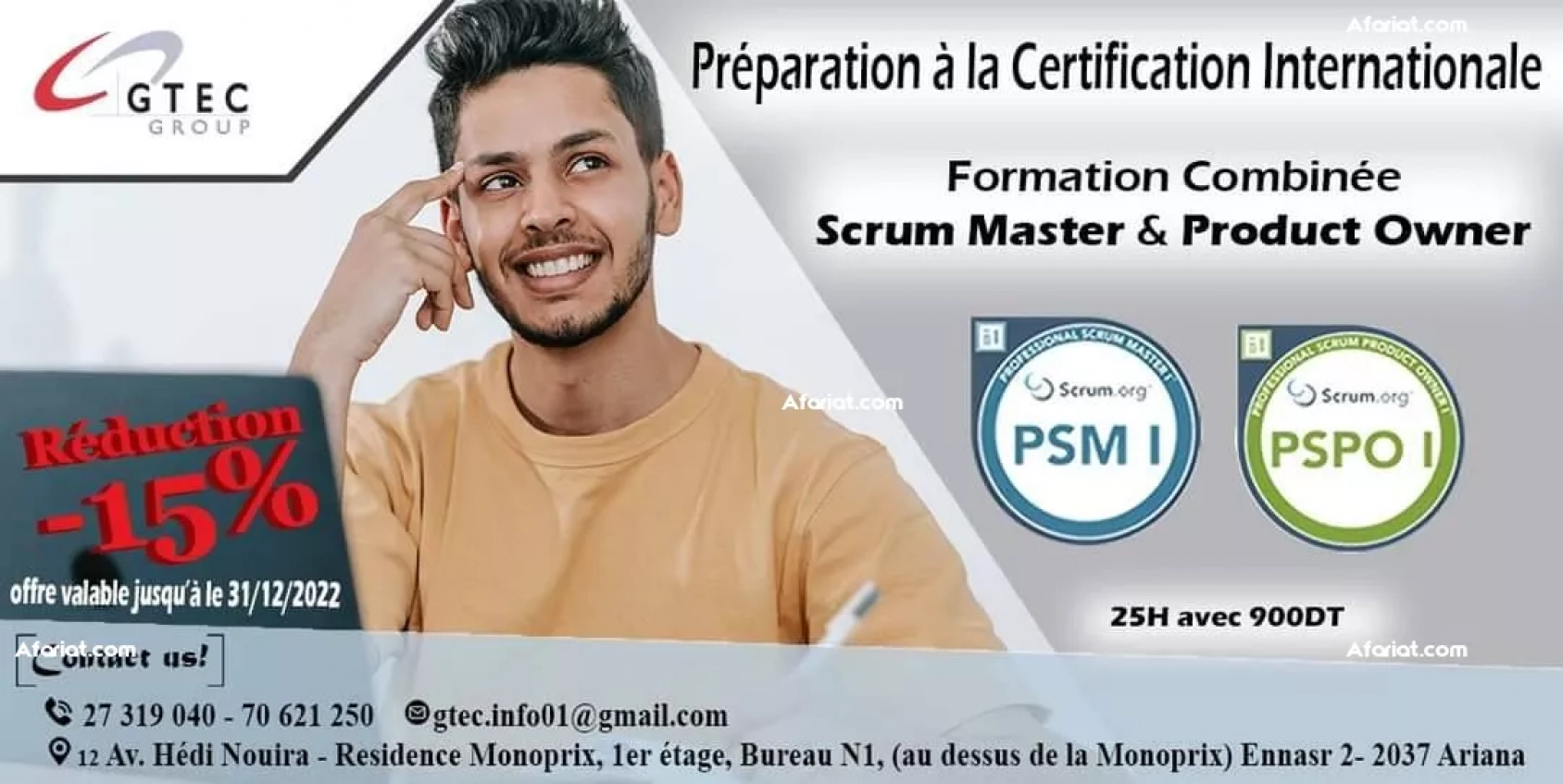 Formation Scrum Master et Product Owner PSM1 et PSPO1