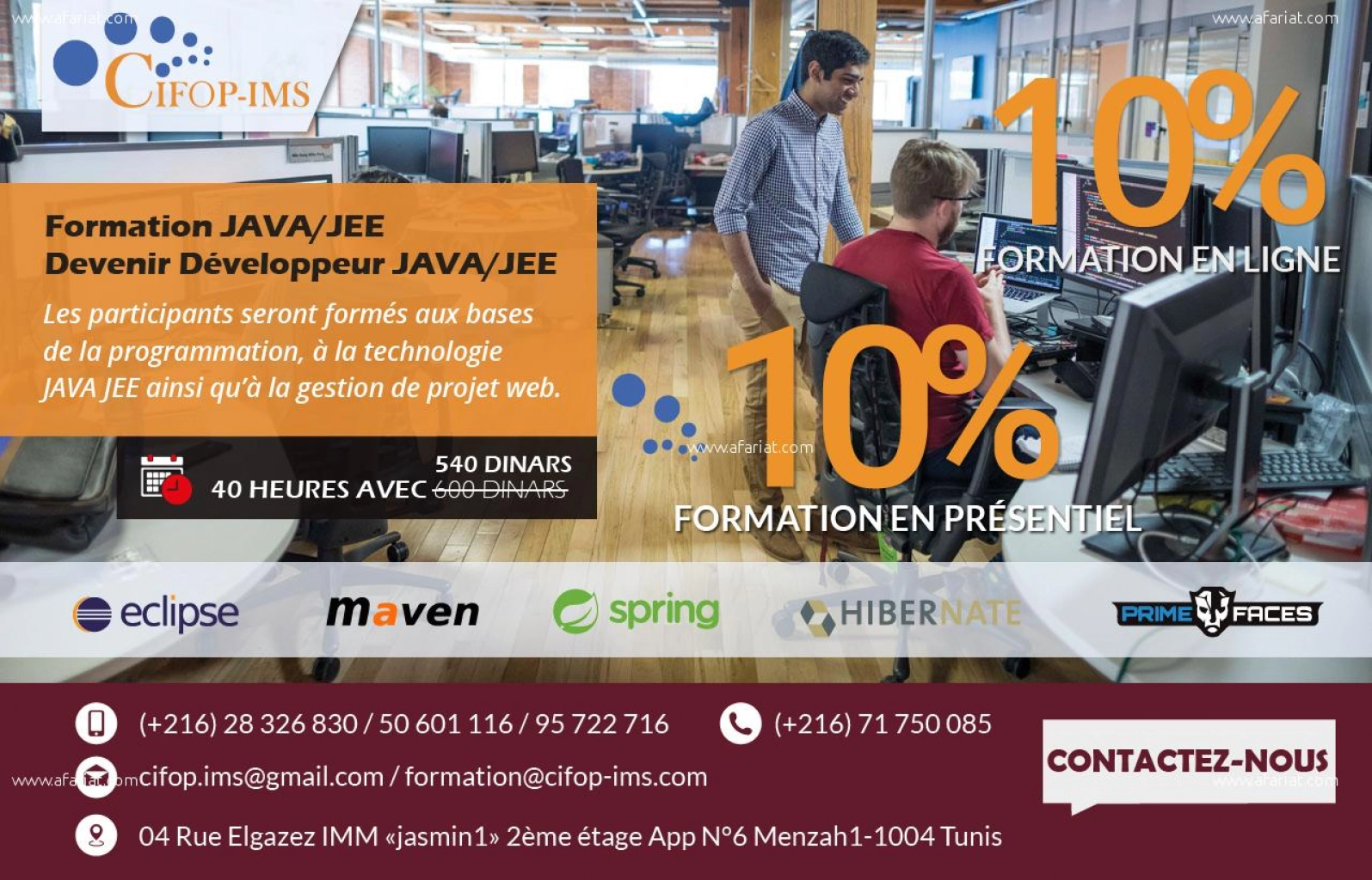 FORMATION PRATIQUE EN JAVA/EE