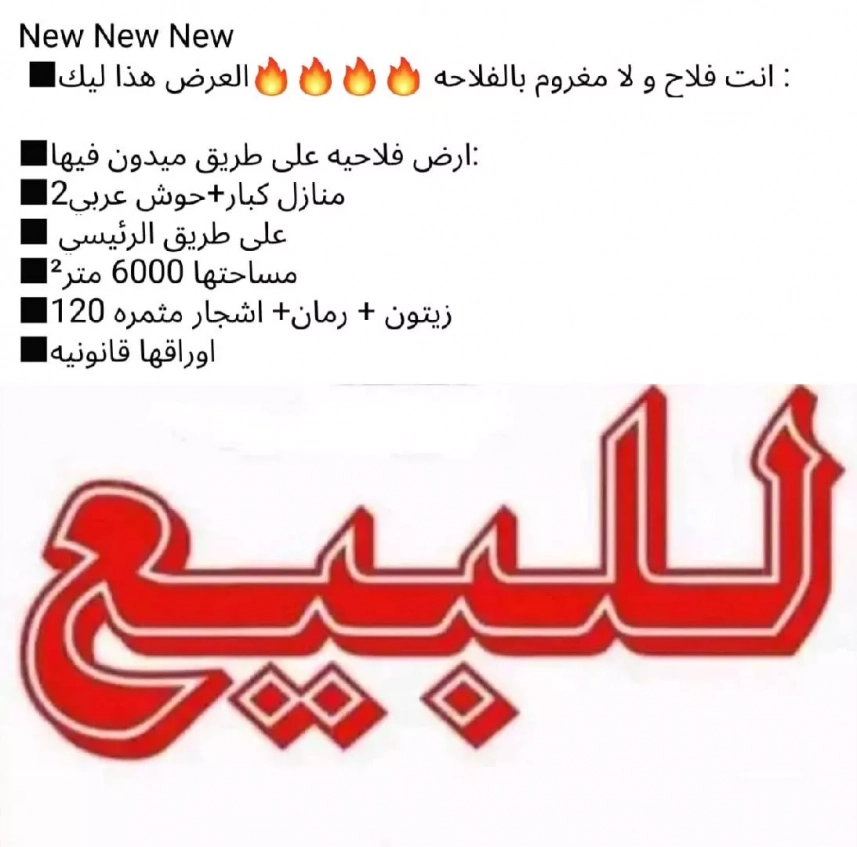 2 منازل للبيع مع ارض