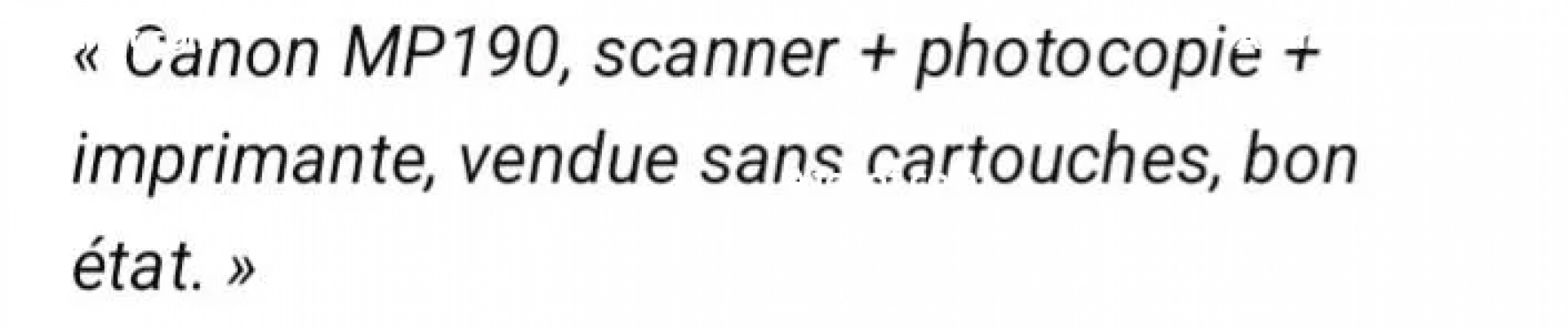a vendre imprimante