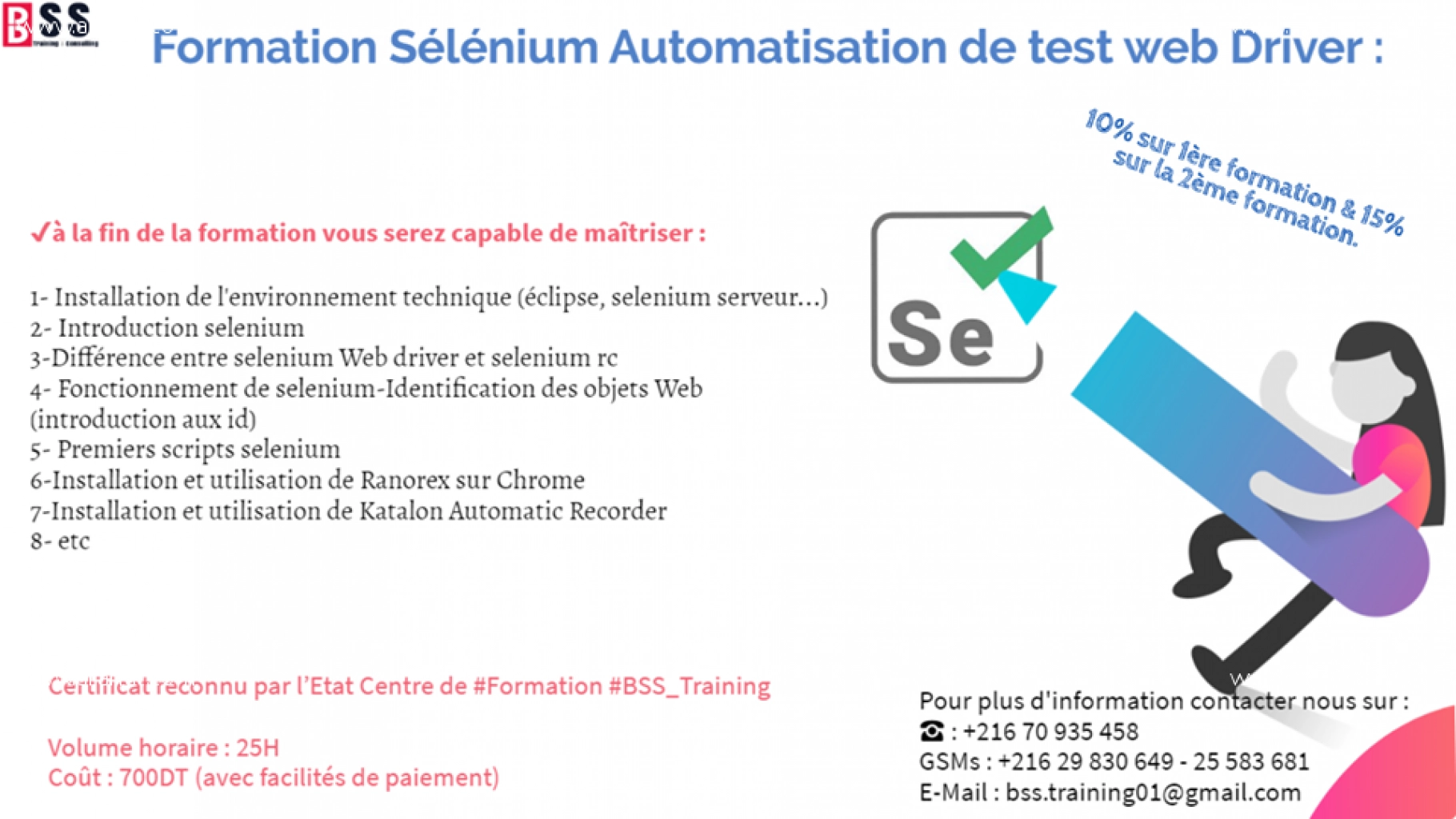 Formation Sélénium Automatisation de test web Driver