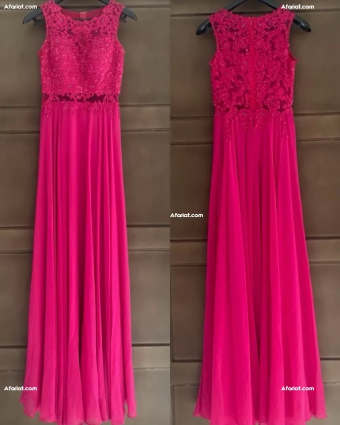 Robe longue Rose Promulias Paris