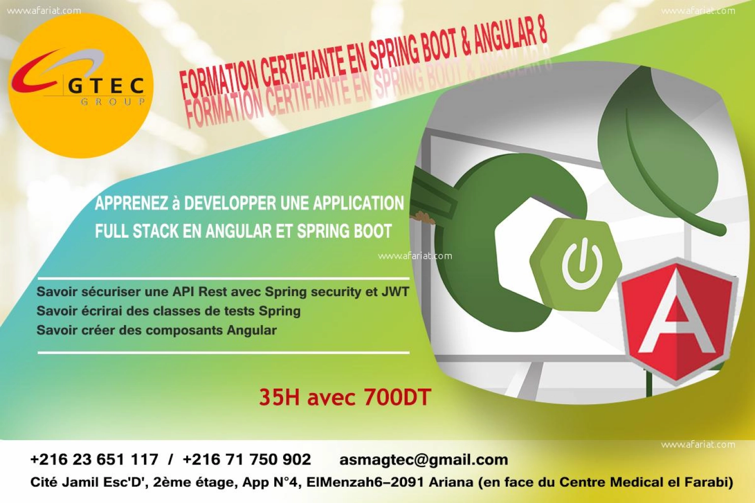 Session Angular & Spring boot