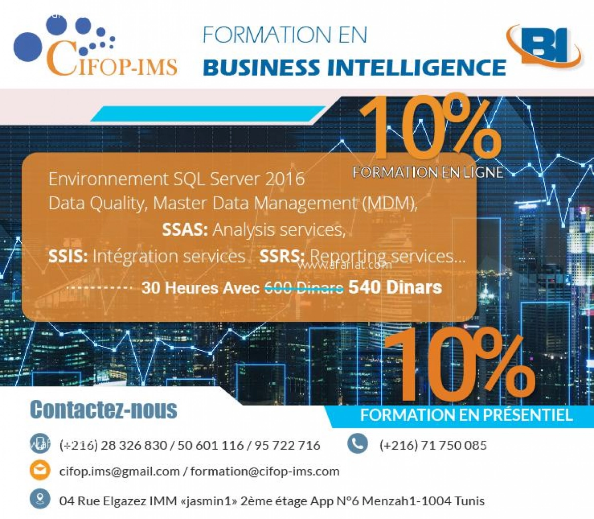 Formation Business Intelligence & SQL Server 2016