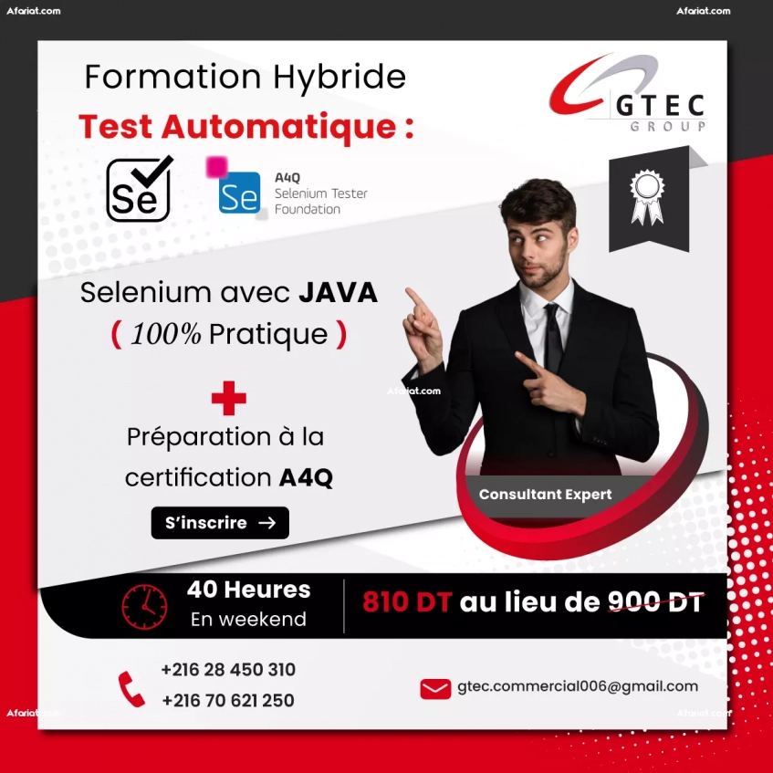 Formation en Sélénium avec Java/A4Q