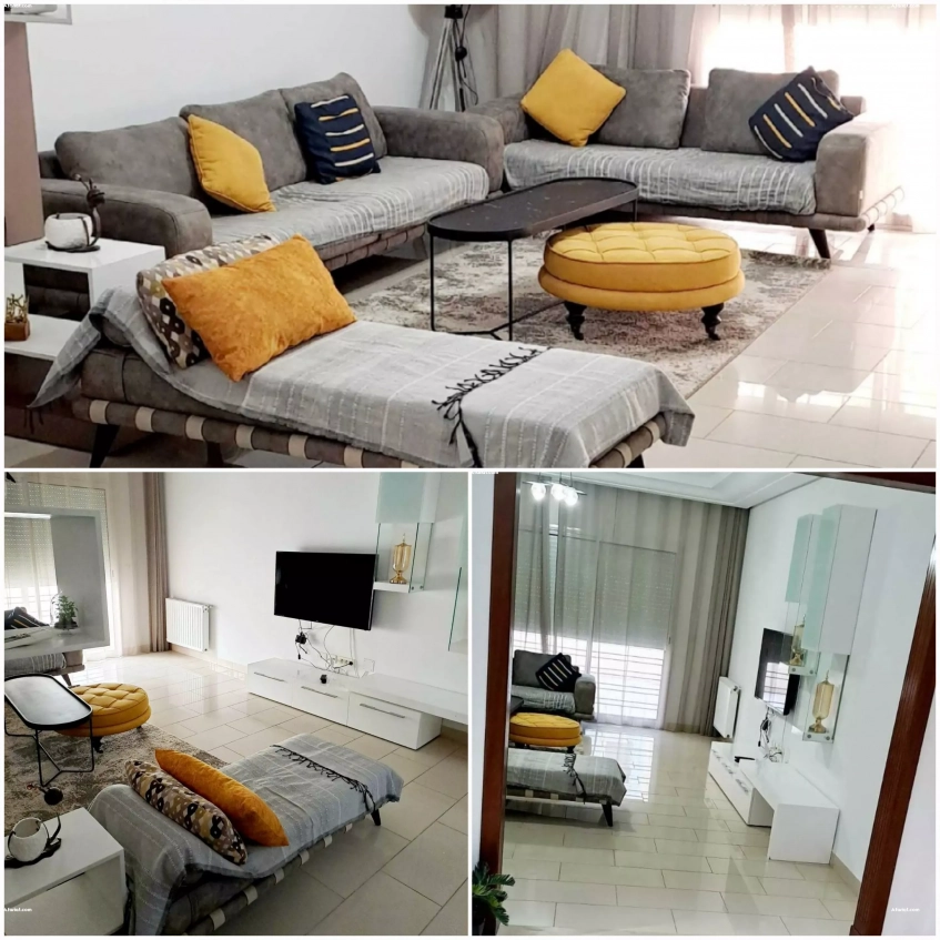 Particulier L Apt S4 meublé Neuf Cité Palmeraies l'aouina