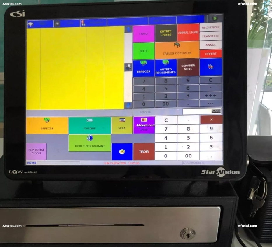 caisse tactile enregistreuse CSI