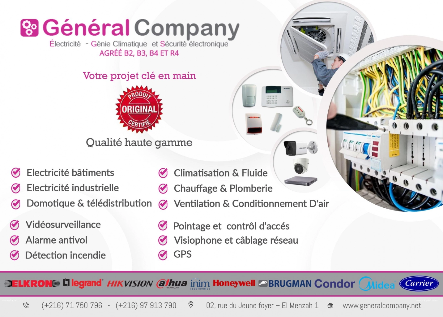 GENERAL COMPANY : Câblage Réseau