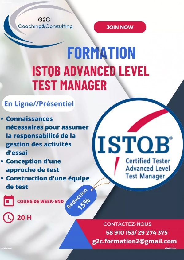 Formation  ISTQB Avancé Test Manager