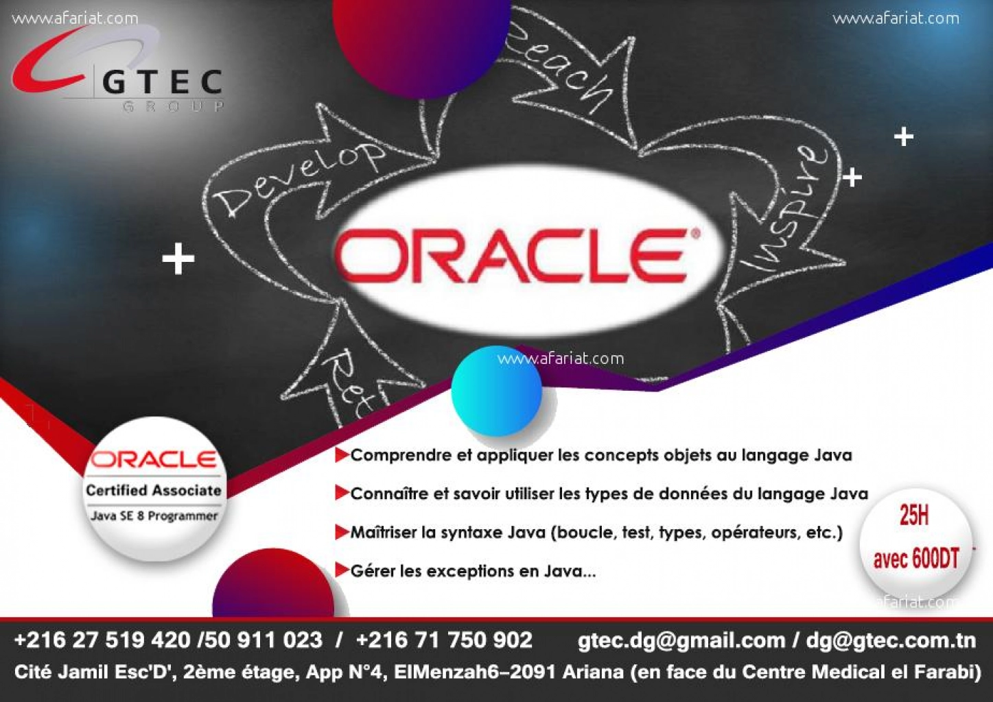 Certification Oracle Java Associate SE08