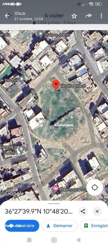 للبيع أرض قريبة من البحر بالمعمورة بمنطقة سكنية