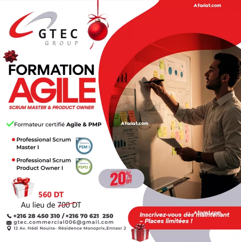 Formation Scrum Combinée PSM1 & PSPO1 : Double Certification