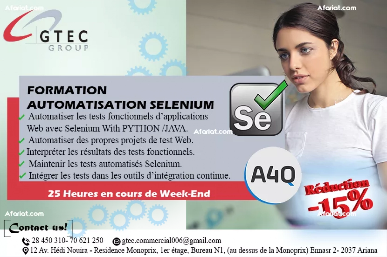 Formation certifiante en Selenium