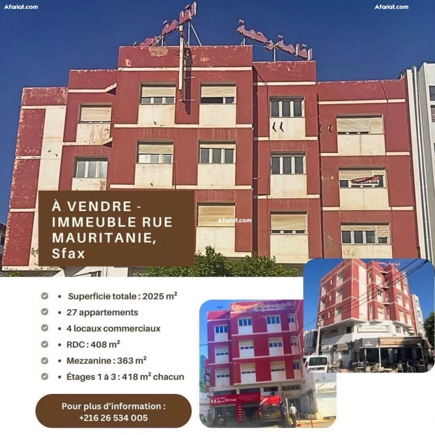 À VENDRE – IMMEUBLE SPACIEUX À FORT POTENTIEL