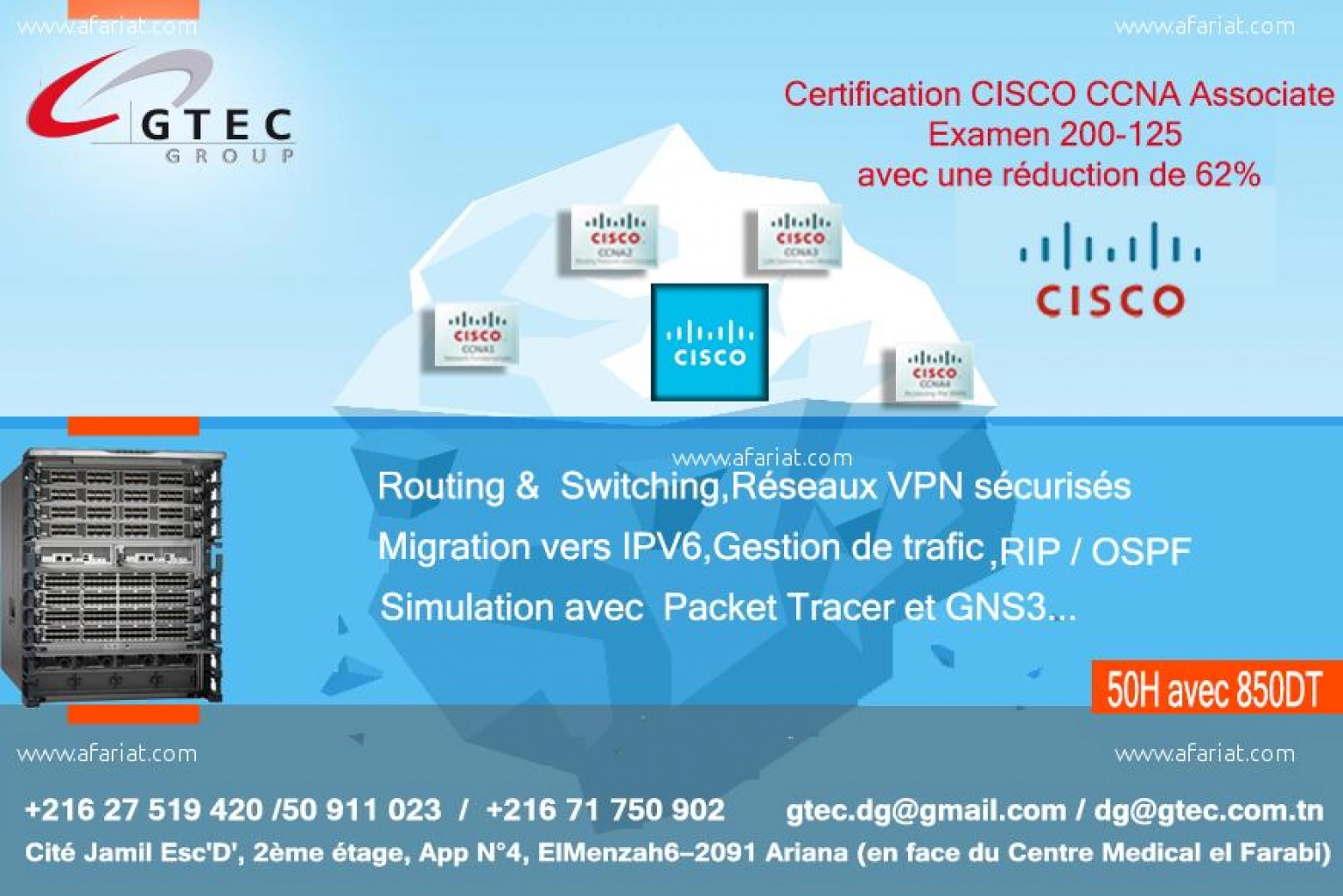 Certification Internationale CISCO CCNA
