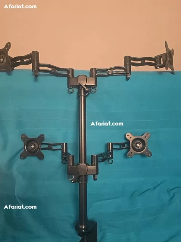 Duronic DM354 Bras pour 4 moniteurs d'Ordinateur Support Quatre é