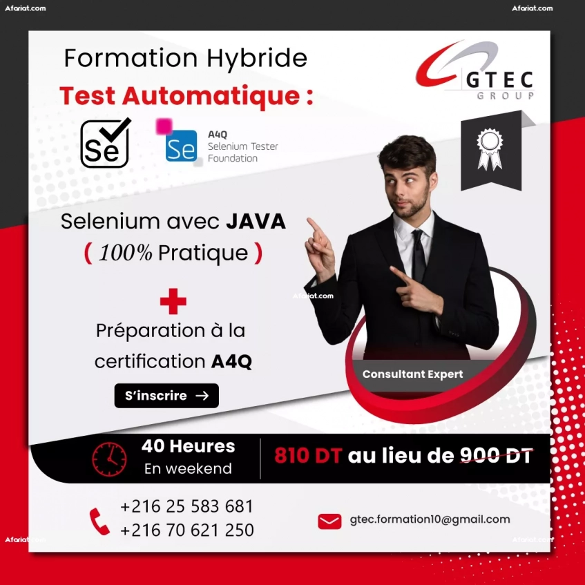 Formation Pratique en Automatisation des Tests QA (A4Q)