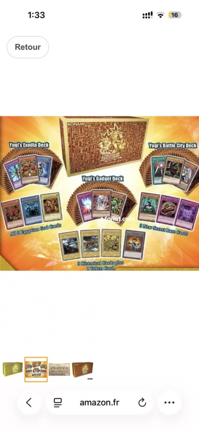 coffret Decks Légendaires de Yugi / cartes yugioh