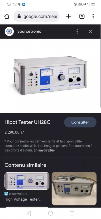 uh28c high voltage tester