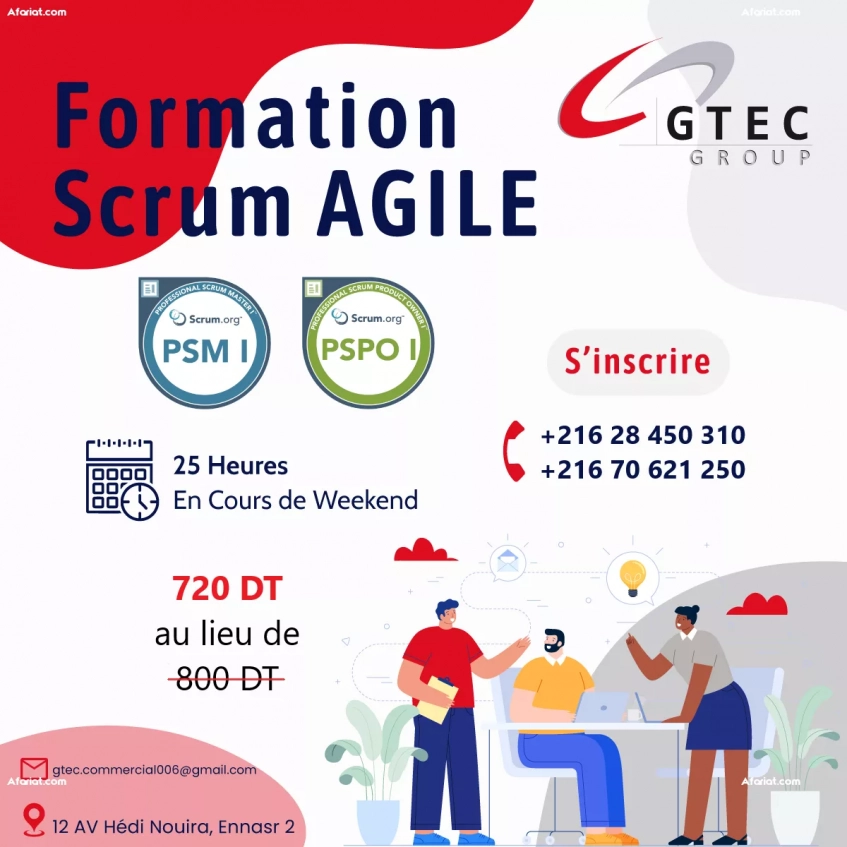 Formation Scrum Agile : PSM 1  & PSPO 1