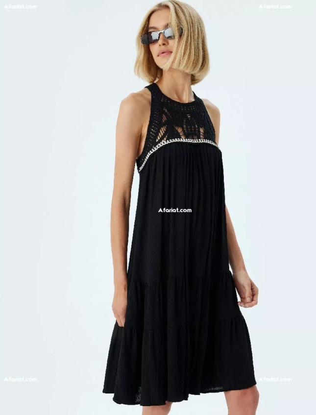 robe courte noir