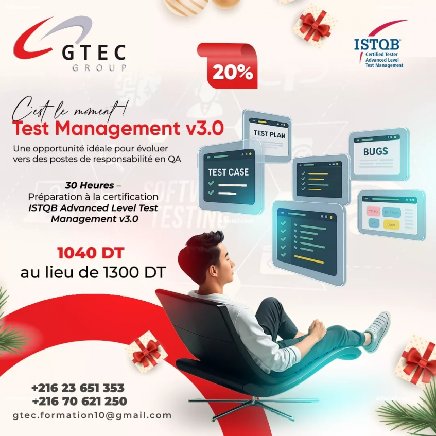 Offre Spéciale Ramadan – ISTQB Advanced Test Management v3.0