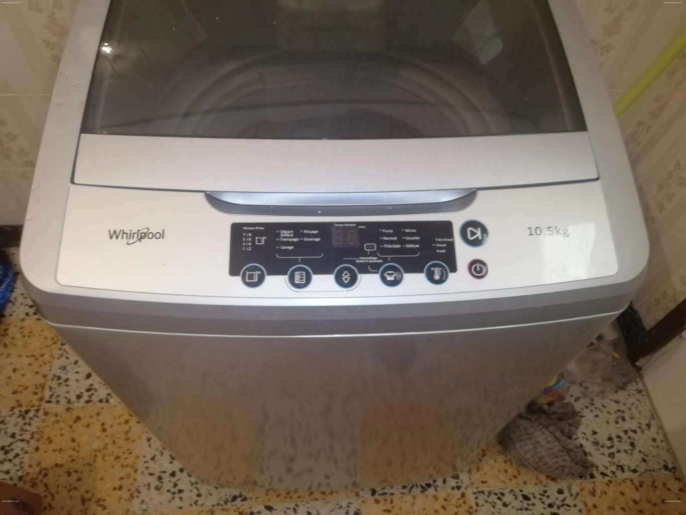 Whirlpool Machine à laver Automatique Top Load  10.5Kg