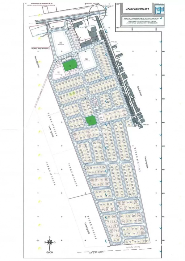 terrain commercial lotissement A.F.H