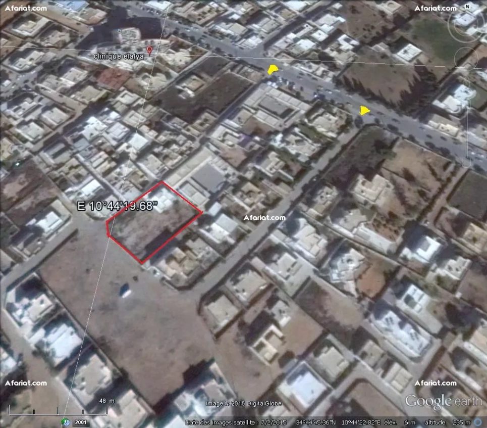 Terrain de 1430 m² Route EL AIN km 2