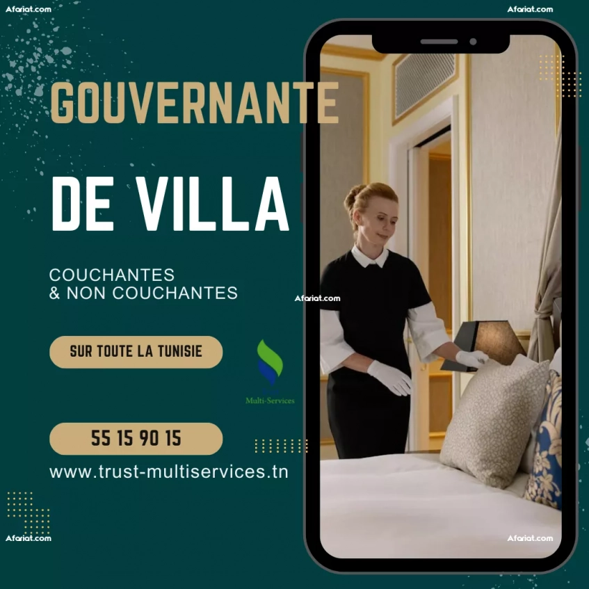 GOUVERNANTE DE VILLA NON COUCHANTE A RADES