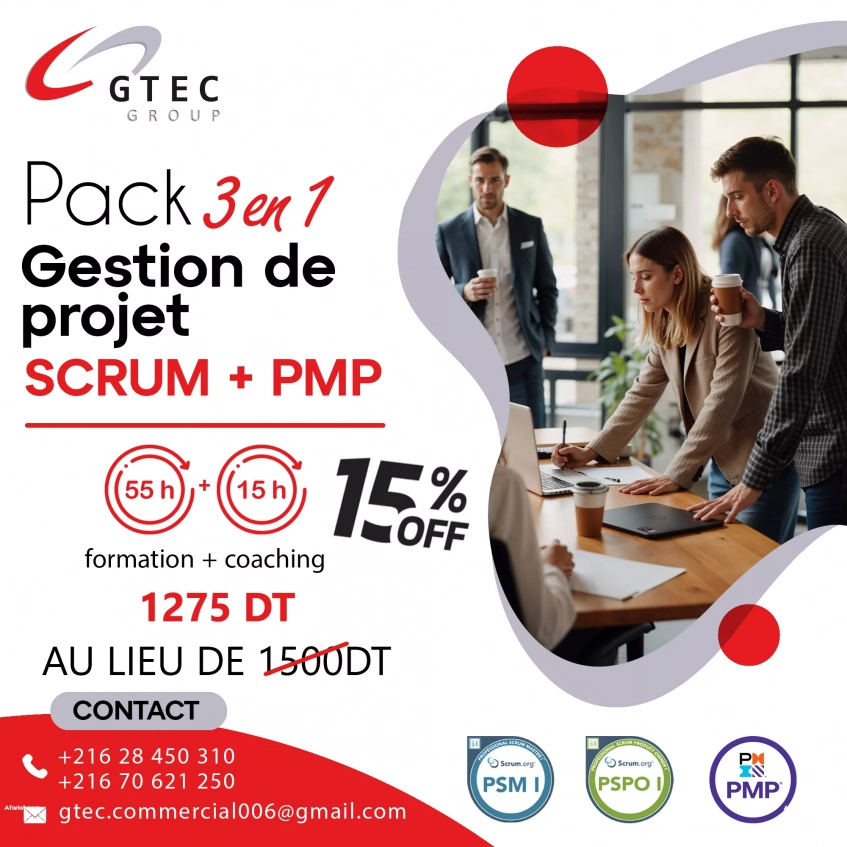 Pack 3 en 1 : Scrum + PMP