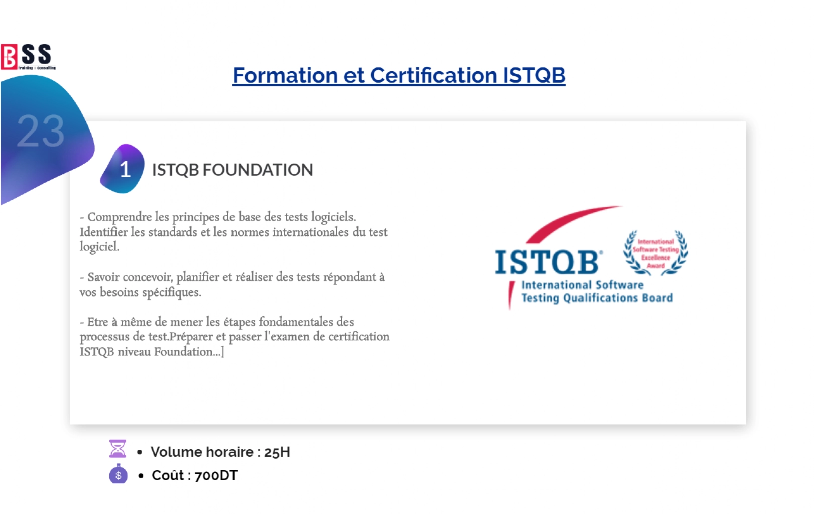Formation ISTQB Foundation