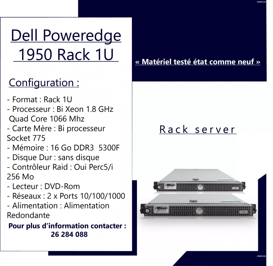 Dell Poweredge 1950 Rack 1U