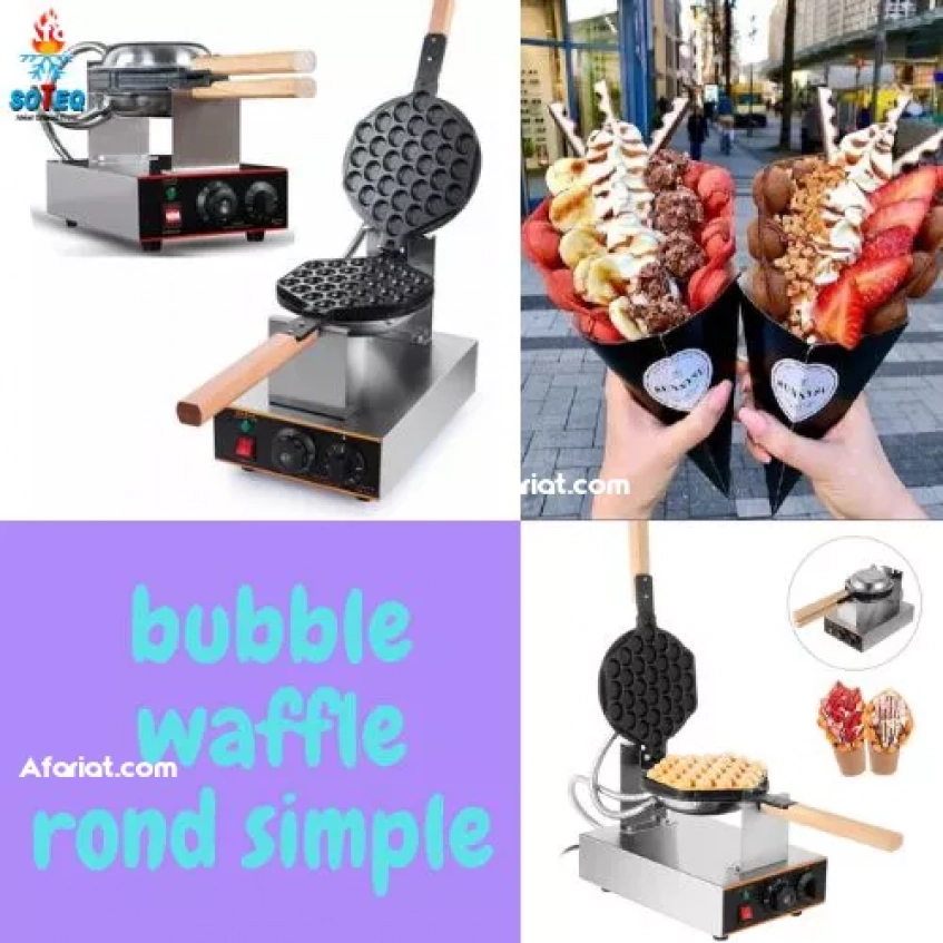 bubble waffle rond simple
