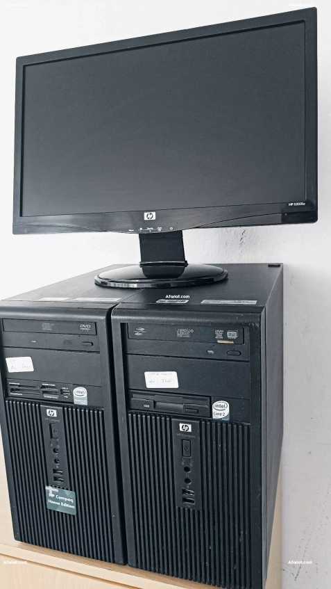 PC de bureau HP core 2 duo 4300 /Ram : 4G 230dt l’unité