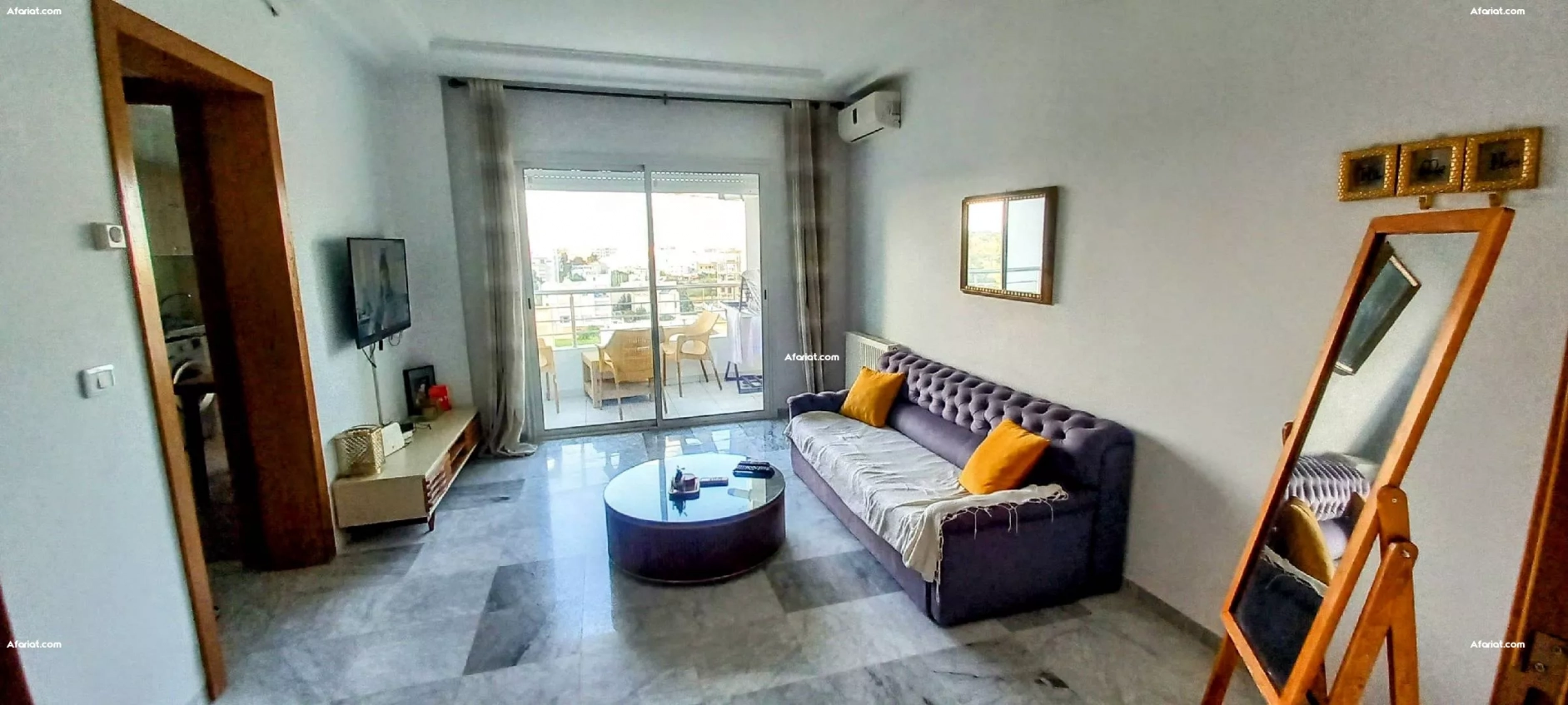 Appartement S+1 meublé aux jardins de Carthage
